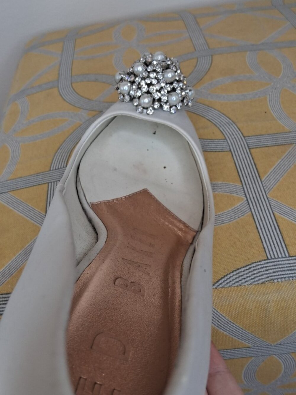 Ted Baker - White Formal Brooch Heels Size 9 - Picture 7 of 8
